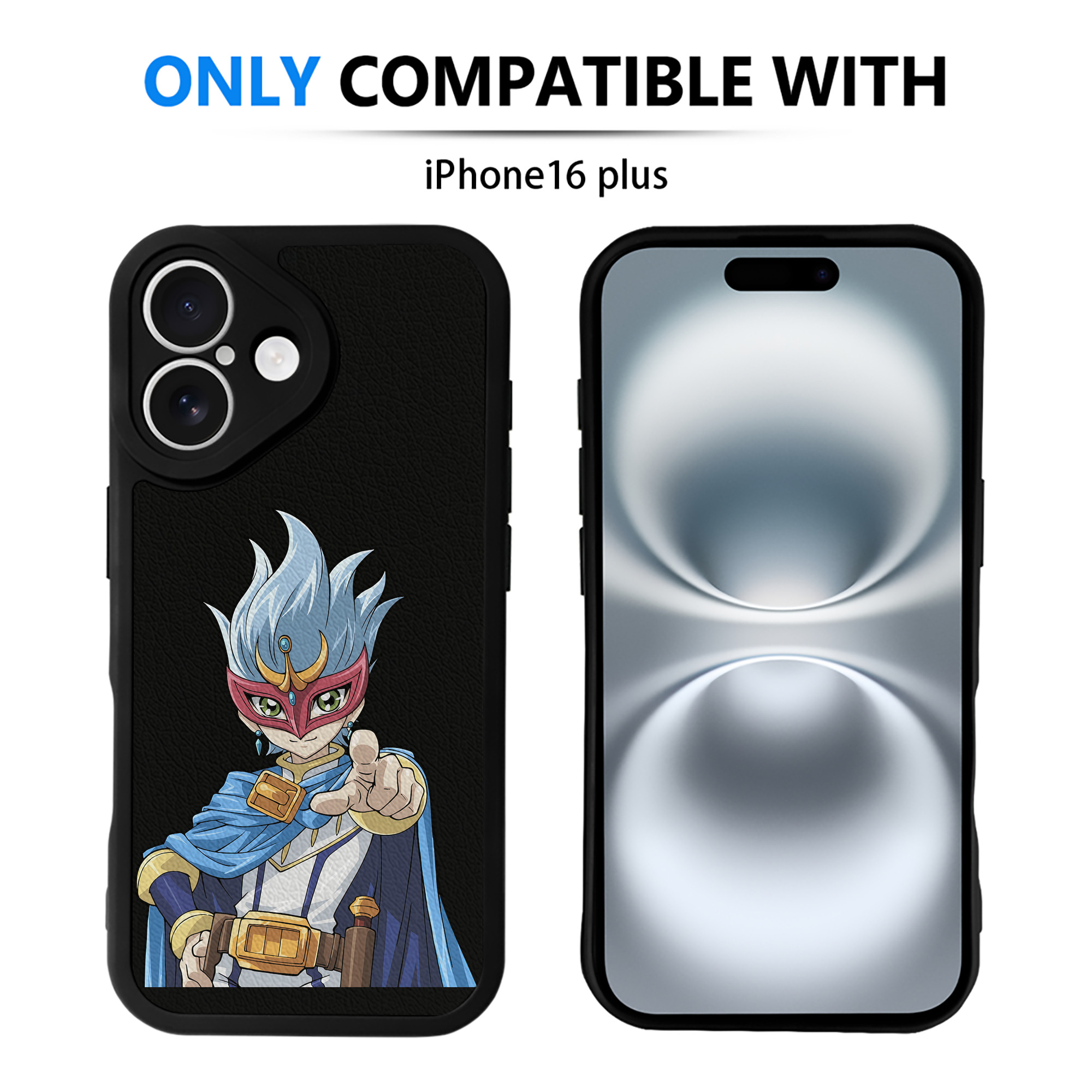 遊☆戯☆王 Yu-Gi-Oh! 【iPhone 16シリーズ対応】シリコンスマホケース（レザー調） 材質：シリコン